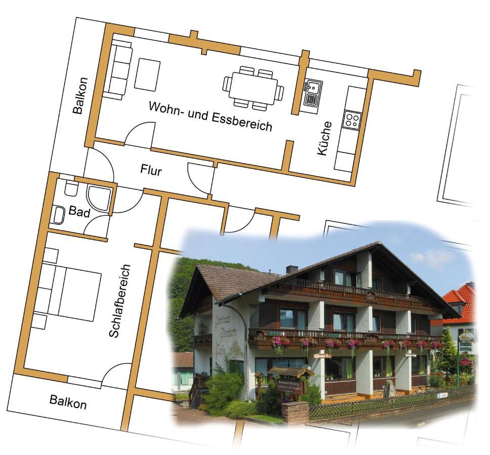 Gaestehaus Elisabeth Poppenhausen Dış mekan fotoğraf
